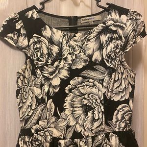Bailey Blue black and white floral dress